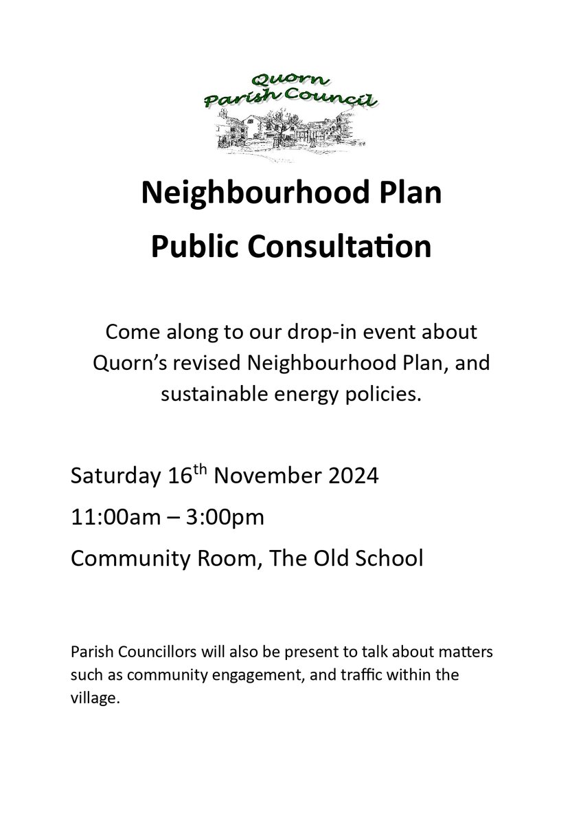 Quorn Parish Council tweet media