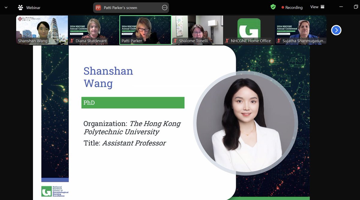 Honored to have been awarded the Distinguished Educator in Gerontological Nursing from <a href="/NHCGNE/">NHCGNE</a>