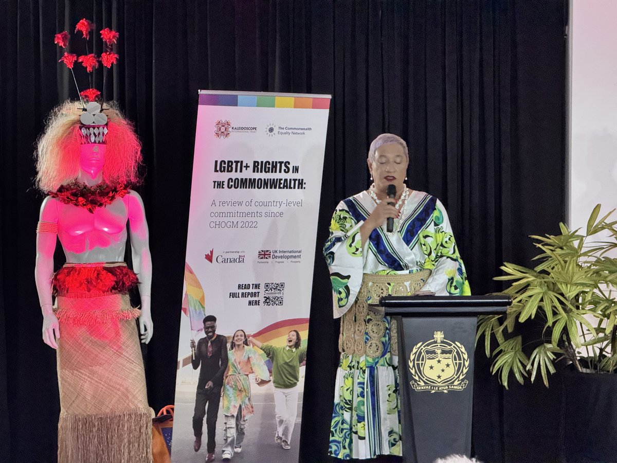 MelusiSiboniso's tweet image. I was delighted to attend the @CWEquality reception on the sidelines of #CHOGM2024 in #Samoa.
The network launched a review of country-level commitments since #CHOGM2022 in Rwanda. It also features @eminorities #RegisterESGM case supported by @follow_SALC #LGBTQ+ #CivicRights