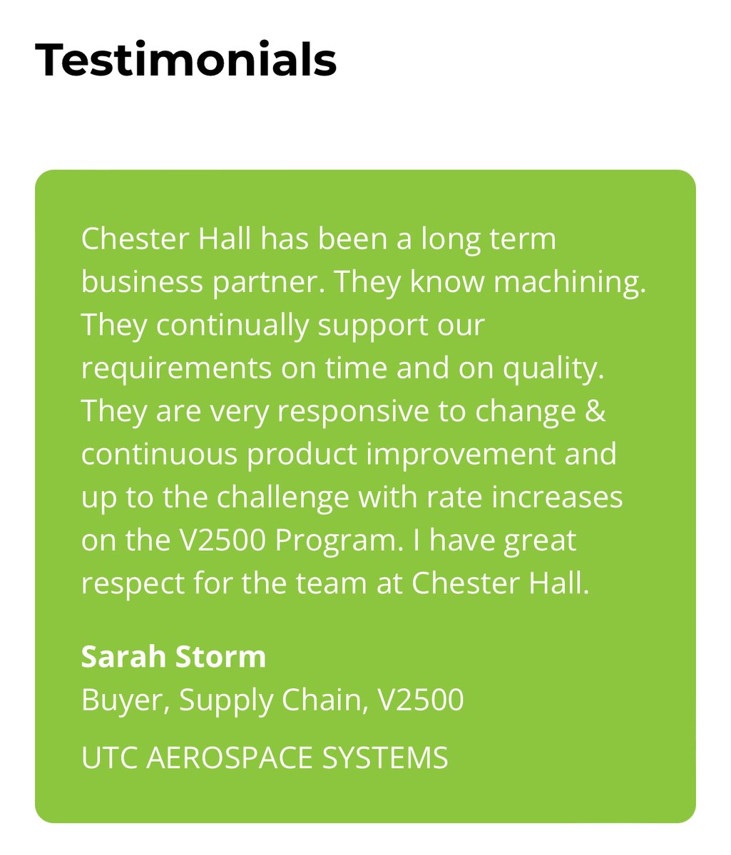 Chester Hall Precision Engineering Limited tweet media