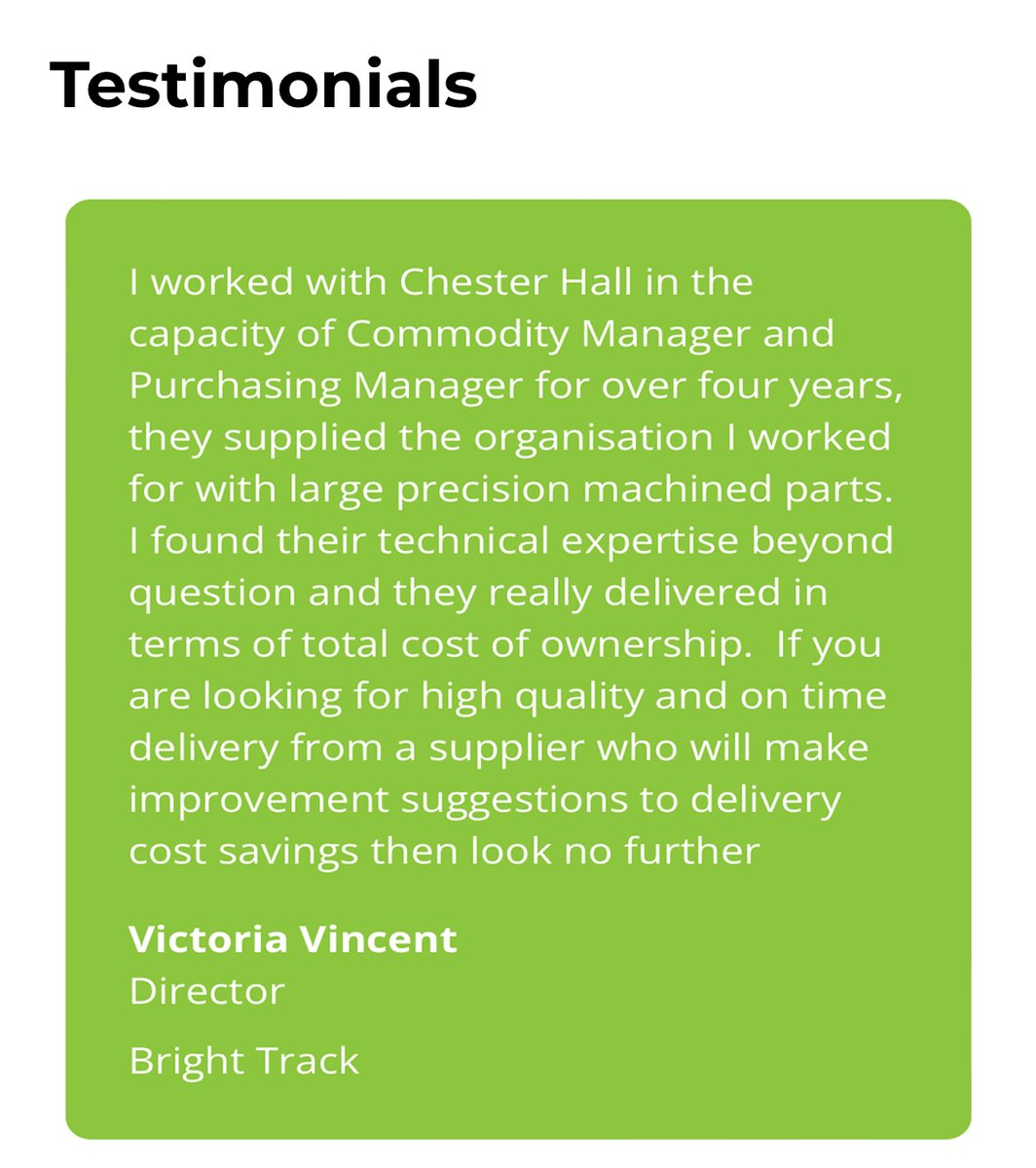 Chester Hall Precision Engineering Limited tweet media