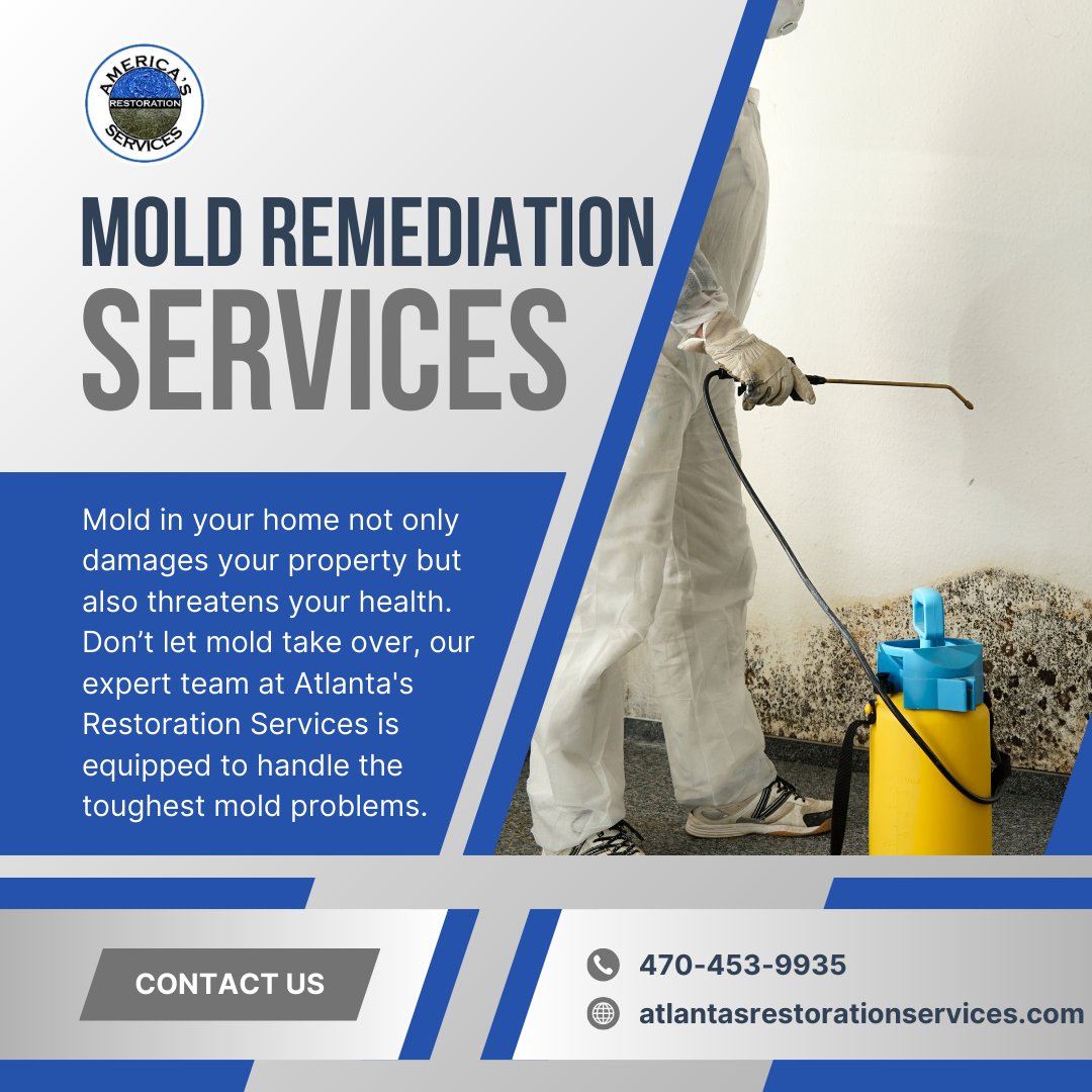 AtlantasRestor1's tweet photo. Breathe Easier with Atlanta's Restoration Services Mold Remediation!
470-453-9935 
https://t.co/MsmrbyYial
.
#AtlantasRestorationServices #MoldRemediation #HealthyHome #MoldFree #MoldPrevention #HomeSafety https://t.co/URP14PYVPx