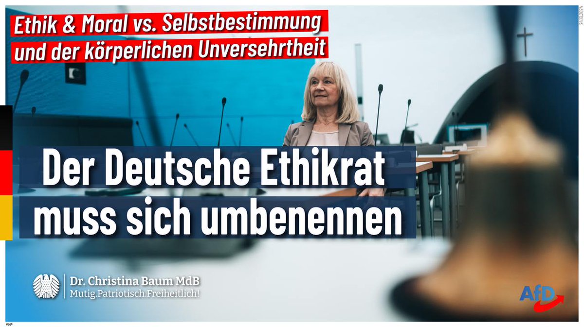 DrChristinaBaum's tweet photo. Die ehem. Vors. des Deutschen #Ethik-Rates, Alena #Buyx, wurde für die Unterstützung der unethischen und erpresserischen #Corona-Maßnahmen mit dem #Bundesverdienstkreuz ausgezeichnet. An ihrer Stelle nun eine „honorige Person“: Prof. Dr. Cornelia #Betsch
https://t.co/02vzUq1LId https://t.co/mOIxs8TR2V