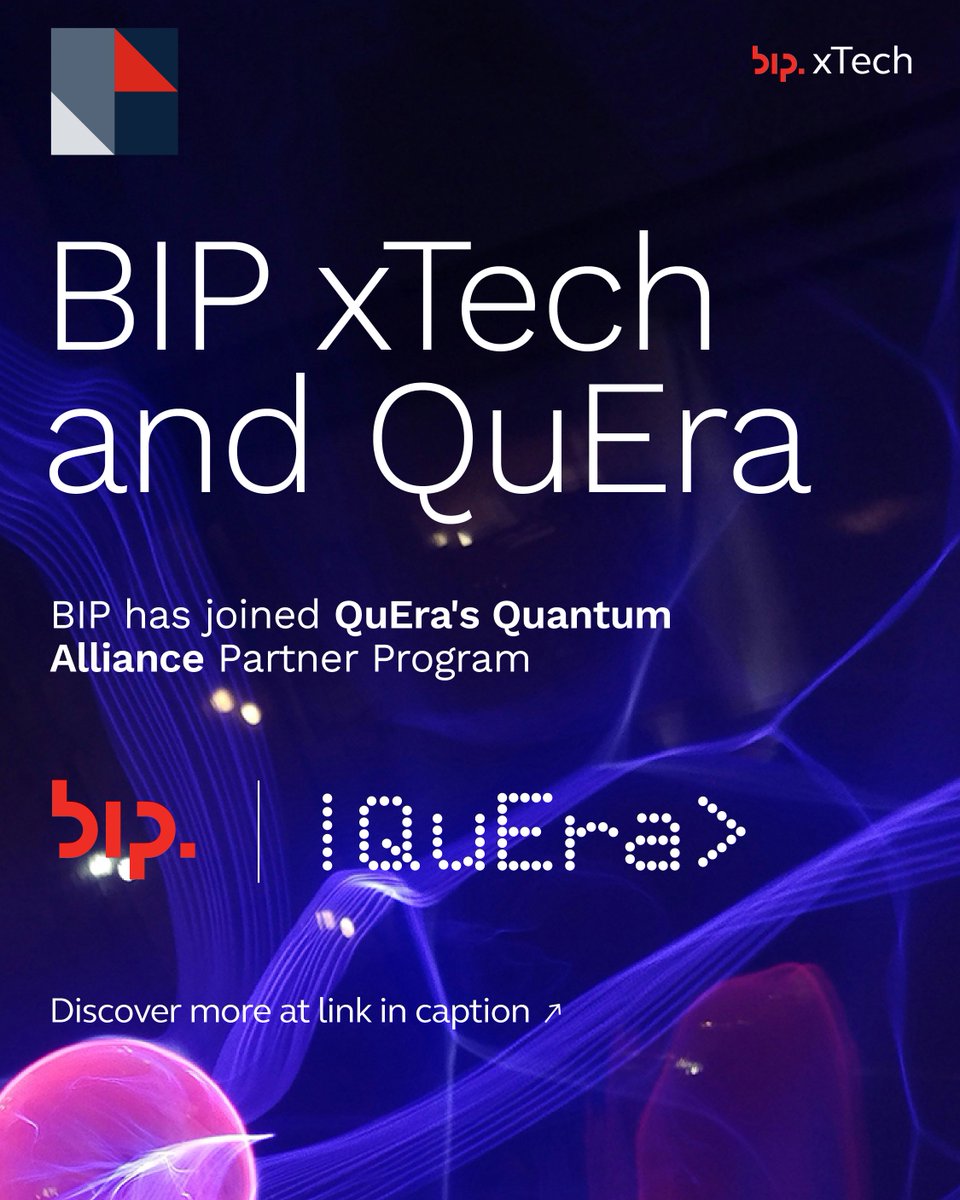 f_sagli's tweet image. At @BIP_Group xTech, we&apos;re always looking ahead to the next technological frontier. That&apos;s why we&apos;re excited to announce our partnership with QuEra Computing Inc., a pioneer in neutral atom quantum computing. 💡

Read more: ⬇️
okt.to/sVFgRK

#QuEra #BIP #BIPxTech