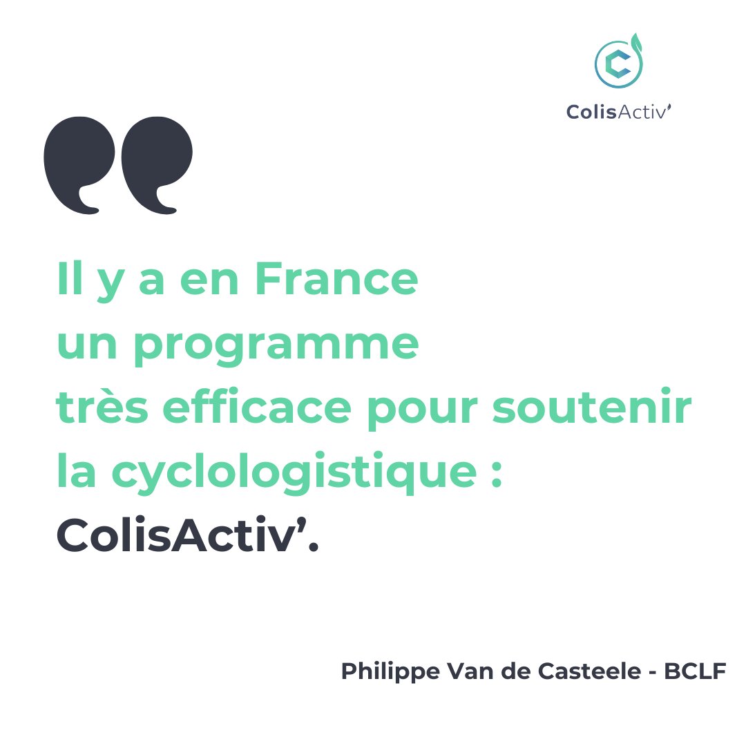 Lors du Vélo City conférence à Gand, nous avons eu l’honneur d’être mentionnés par Philippe Van de Casteele  de la Belgian Cycle Logistics Federation comme programme phare pour le déploiement de la cyclologistique.🎉 + d’infos sur le programme : colisactiv.fr