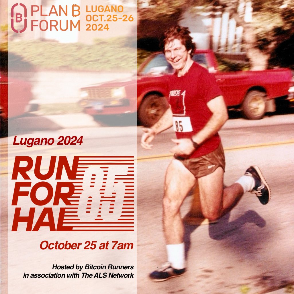 BitcoinSkiers's tweet image. I have some back pain from weight lifting, and my legs feel heavy as f*ck, but I’ll still be participating in the #RunForHal by @BitcoinRunners tomorrow morning at @LuganoPlanB 💪

What’s your excuse not to join? 😎🧡

👉 bitcoinrunners.org/lugano24/

#BitcoinRunners #BitcoinSkiers