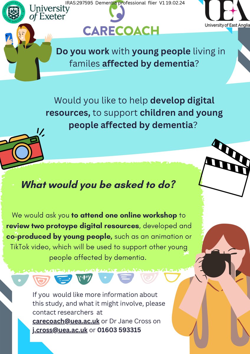 Call out for #dementiaprofessionals working with children &amp; young people. Want to use your expertise to help us create #digitalresources for under 15s? We'd love to hear from you! 👇👇👇