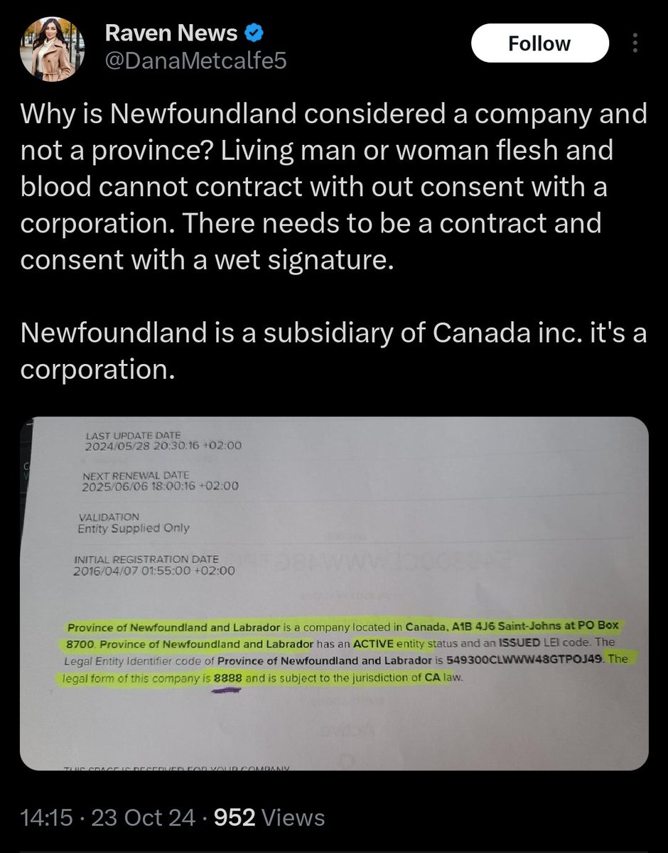 Folks, it's one week until the start of her criminal harassment trial, and local bigot Dana Metcalfe is indeed going all-in on absurd sovcit nonsense. My sympathies to the court staff who will be forced to listen.