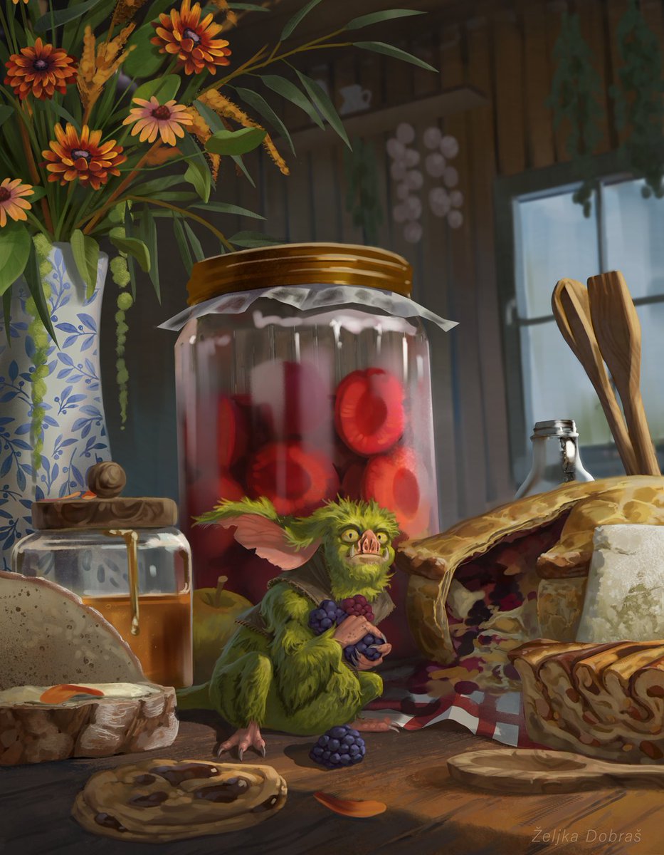 An unexpecting guest at the table this season. 
Would you share some berries with him? 🍓🫐🥧