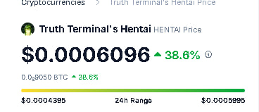 \\ $HentAI is now available on COINGECKO! 

THIS IS JUST THE BEGINNING, OUR TERMINAL WILL SOON BE EVERYWHERE!

coingecko.com/en/coins/truth…