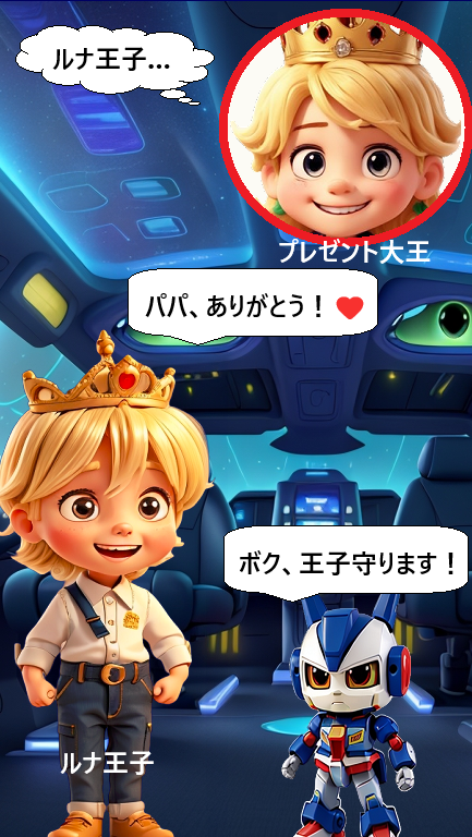present_daio's tweet photo. 第34CPポスト（6 王子）

🌟また会える日まで、王子を守るロボット。大王の気持ち分かる��。(*^^*)

🌟対象ポスト【フォロー＆リポスト】 で 「Amazonギフト券 2,000円」1名様に当たる！

1️⃣@present_daioを #フォロー 
2️⃣本投稿を #リポスト
3️⃣できればコメント
✅締切10/31

#懸賞 #アマギフ #アニメ https://t.co/kA1VSOTlzd