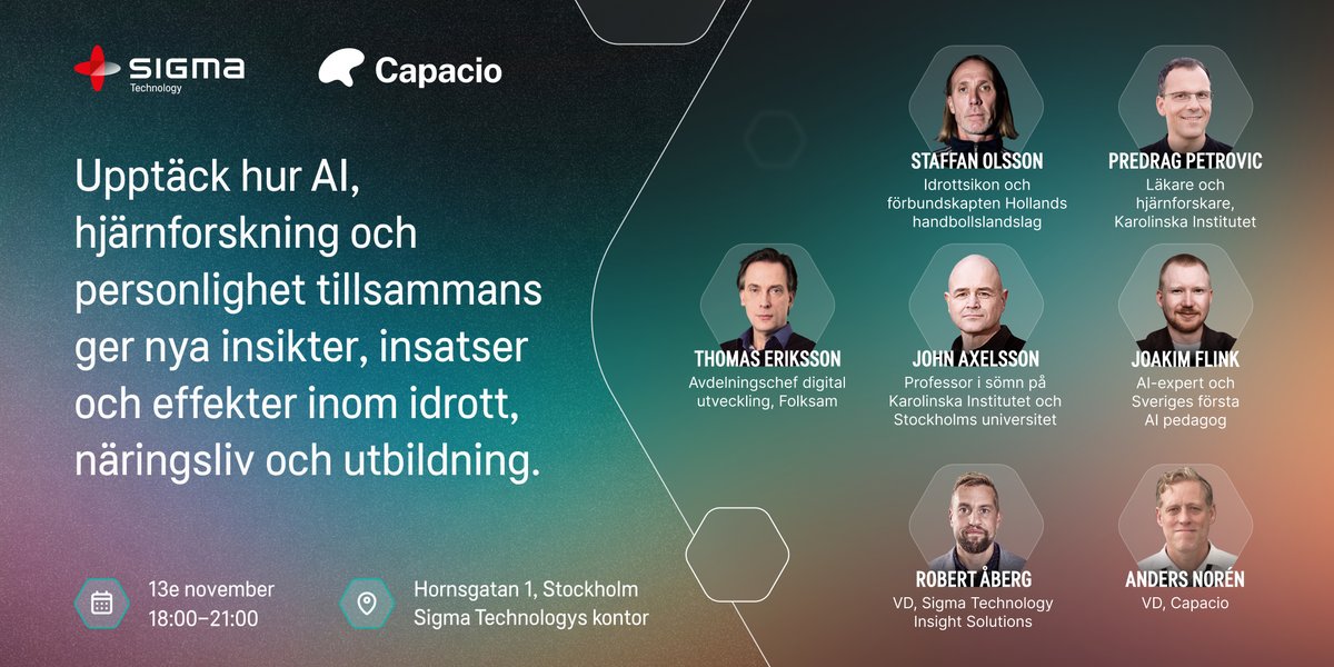 #Stockholm! Välkommen till en inspirerande kväll där vi utforskar hur kombinationen av psykologiska tester och AI kan ge en djupare förståelse för beteenden. Genom att mäta exekutiva förmågor tillsammans med personlighet, begåvning och AI, kan vi snabbare och mer exakt förbättra