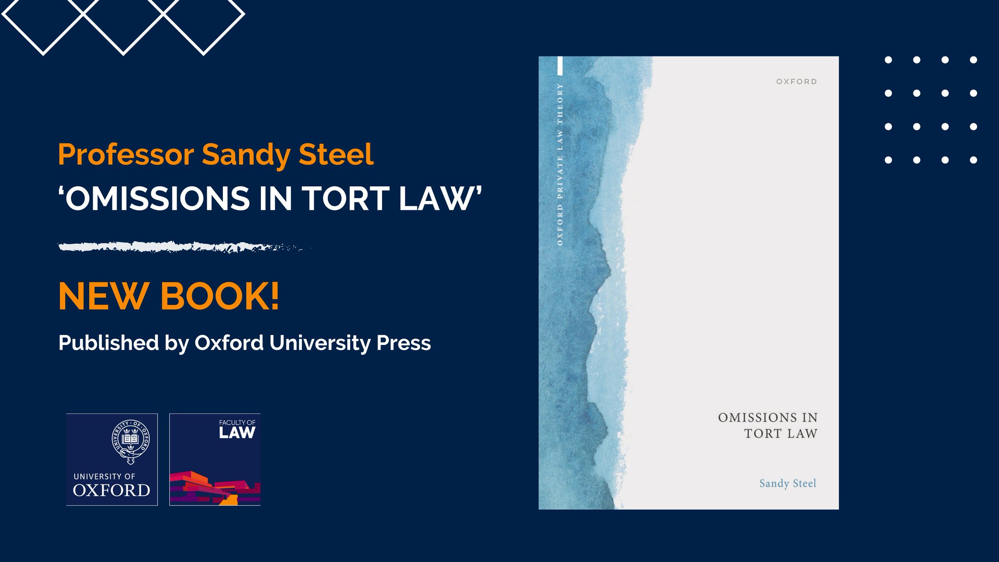 Faculty of Law on X: &ldquo;New Book: &lsquo;Omissions in Tort Law&rsquo; by Sandy 