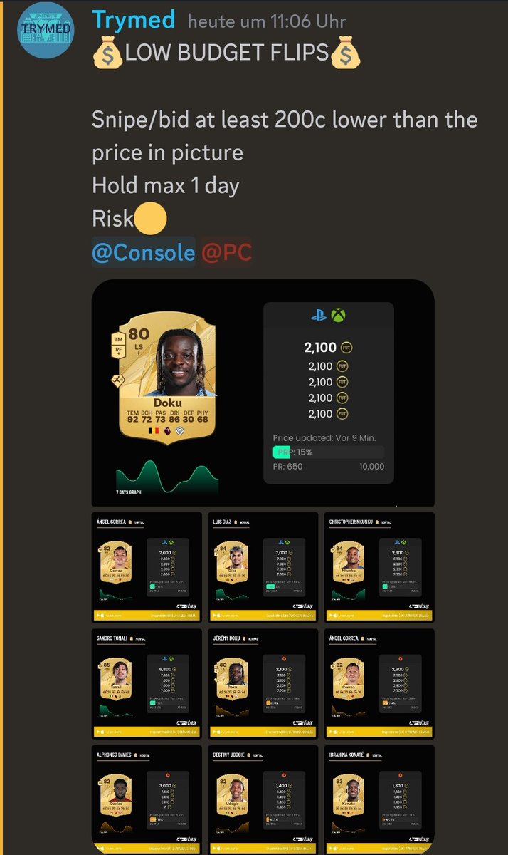 EAFCitizen's tweet photo. Trading tip in form of low budget flips in FC 25📈💸 #FC25 https://t.co/bEqYYCDhNf