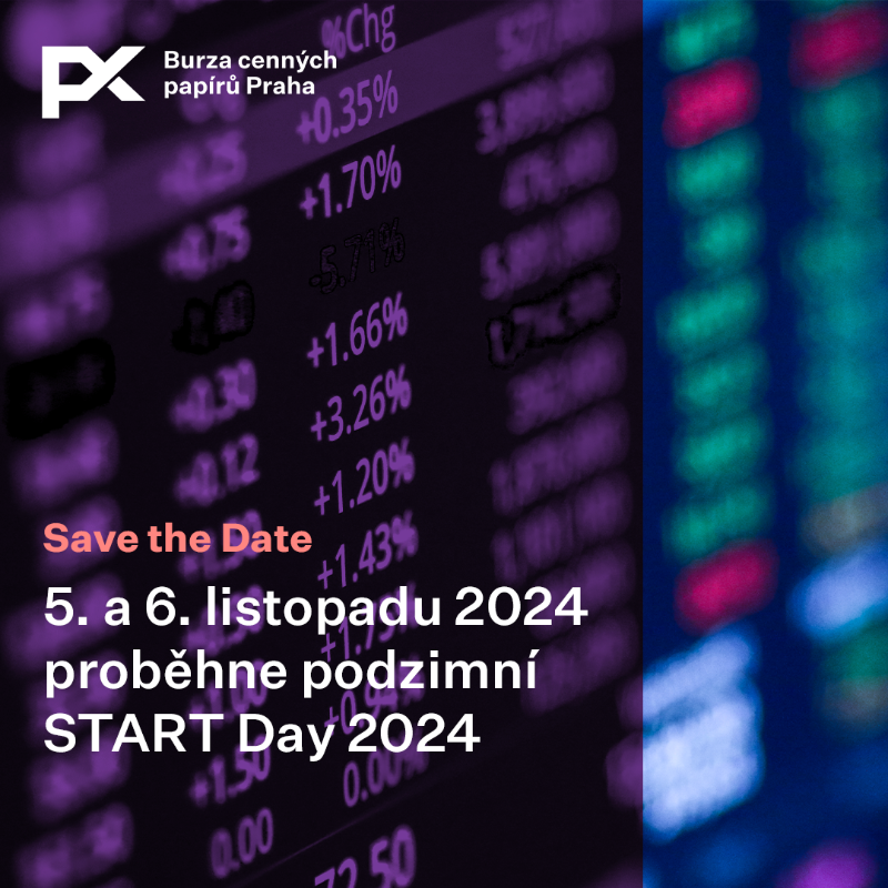 prazskaburza's tweet photo. Již za dva týdny proběhne podzimní #STARTDay2024, během kterého budou zástupci firem z trhu Start prezentovat své investorské prezentace a odpovídat na vaše dotazy. 

📝 Registrujte se zde: https://t.co/UiSwaO35Ak