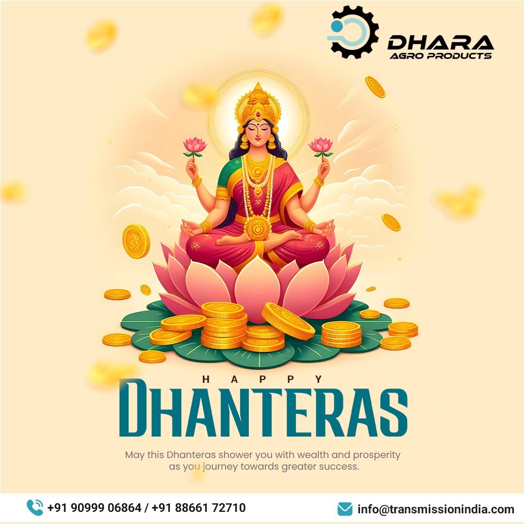 dhara_agro's tweet photo. 💰✨ Wishing you all a very Happy Dhanteras! May this day bring wealth, prosperity, and endless happiness to your home. Let’s celebrate the joy of health, wealth, and abundance! ✨💰

#HappyDhanteras #Dhanteras2024 #ProsperityAndWealth #FestivalOfLights #GoodFortune https://t.co/DMzbRzjm9A