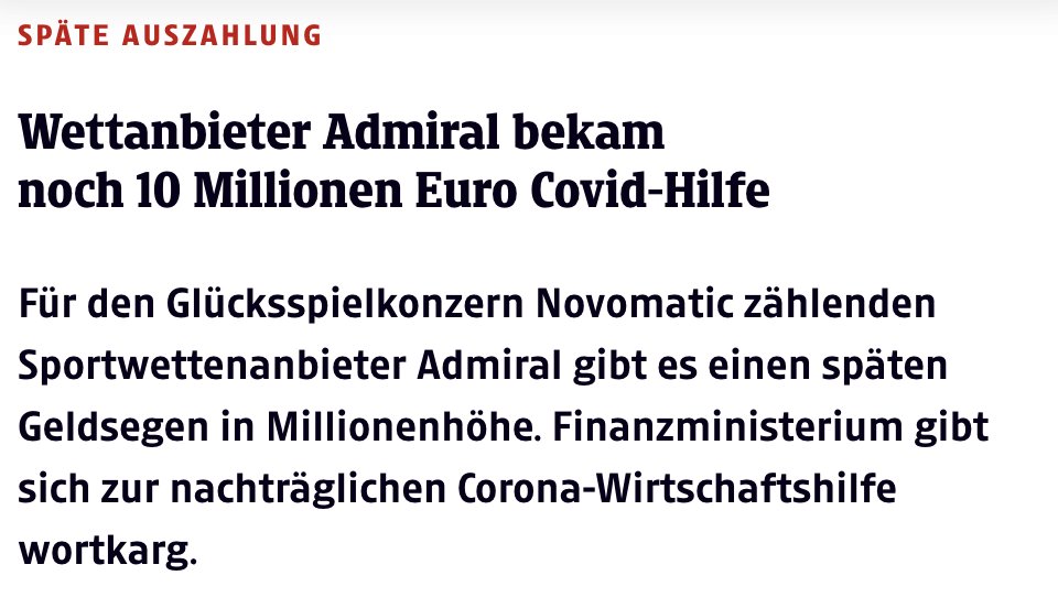 Aber wir müssen dringend bei der Mindestsicherung für Familien einsparen 🤡 kleinezeitung.at/wirtschaft/190…