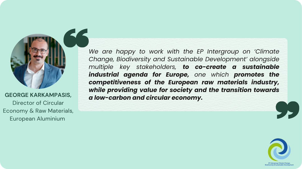 MEP Group CCBSD (@epintergroup_sd) on Twitter photo Thank you <a href="/GeorgiosKarkamp/">George Karkampasis</a>, Director of Circular Economy & Raw Materials at <a href="/EU_Aluminium/">EUROPEAN ALUMINIUM</a>, for recognizing <a href="/EPIntergroup_SD/">MEP Group CCBSD</a>'s role in driving a sustainable industrial agenda that boosts Europe's competitiveness and fosters a low-carbon, circular economy. ♻️🌍 #CCBSDRenewal Thank you <a href="/GeorgiosKarkamp/">George Karkampasis</a>, Director of Circular Economy & Raw Materials at <a href="/EU_Aluminium/">EUROPEAN ALUMINIUM</a>, for recognizing <a href="/EPIntergroup_SD/">MEP Group CCBSD</a>'s role in driving a sustainable industrial agenda that boosts Europe's competitiveness and fosters a low-carbon, circular economy. ♻️🌍 #CCBSDRenewal
