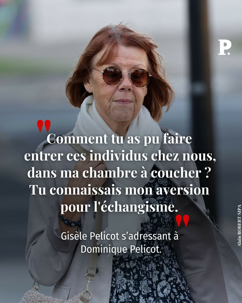 Le Point (@lepoint) on Twitter photo Au tribunal d’Avignon, Gisèle Pelicot a exprimé son incompréhension face aux crimes commis par son ex-mari. Et avoue avoir été « blessée » par la violence des propos des coaccusés.
➡️ l.lepoint.fr/9iH
Par <a href="/etrevert/">Emilie Trevert</a> Au tribunal d’Avignon, Gisèle Pelicot a exprimé son incompréhension face aux crimes commis par son ex-mari. Et avoue avoir été « blessée » par la violence des propos des coaccusés.
➡️ l.lepoint.fr/9iH
Par <a href="/etrevert/">Emilie Trevert</a>