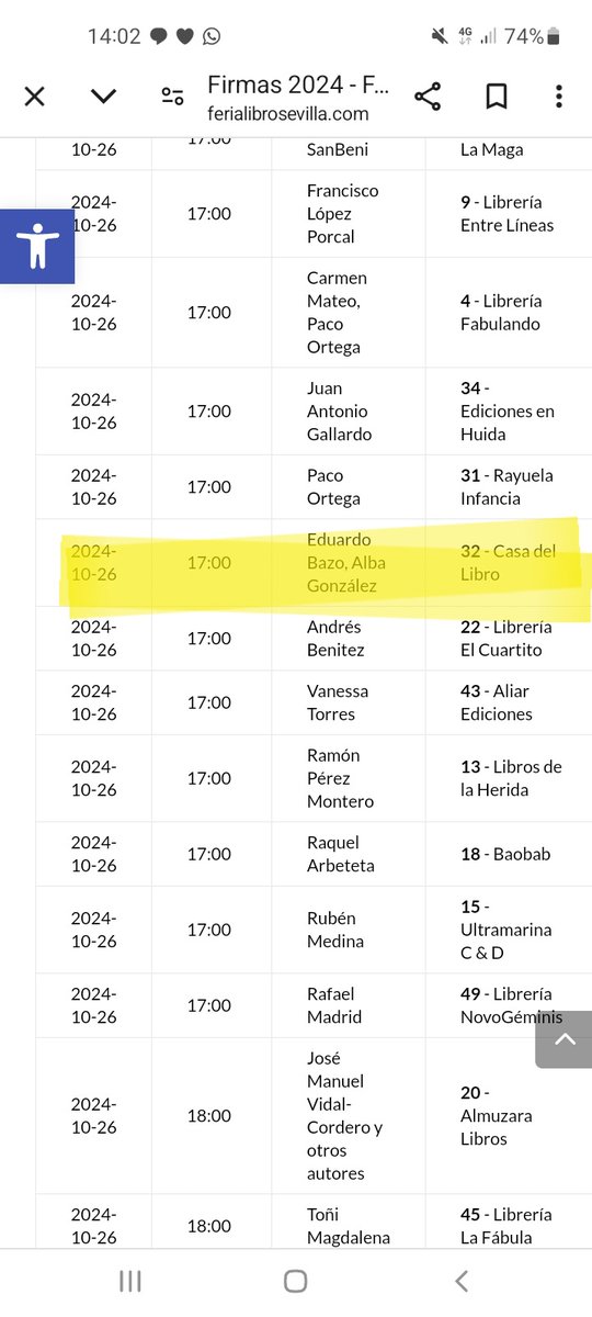 Pasarsu por la #FeriaDelLibroSevilla el próximo sábado, que estaré firmando. Firmo lo que me traigan, excepto hipotecas.
Animaos, que vamos a echar un ratito bueno de botánica.