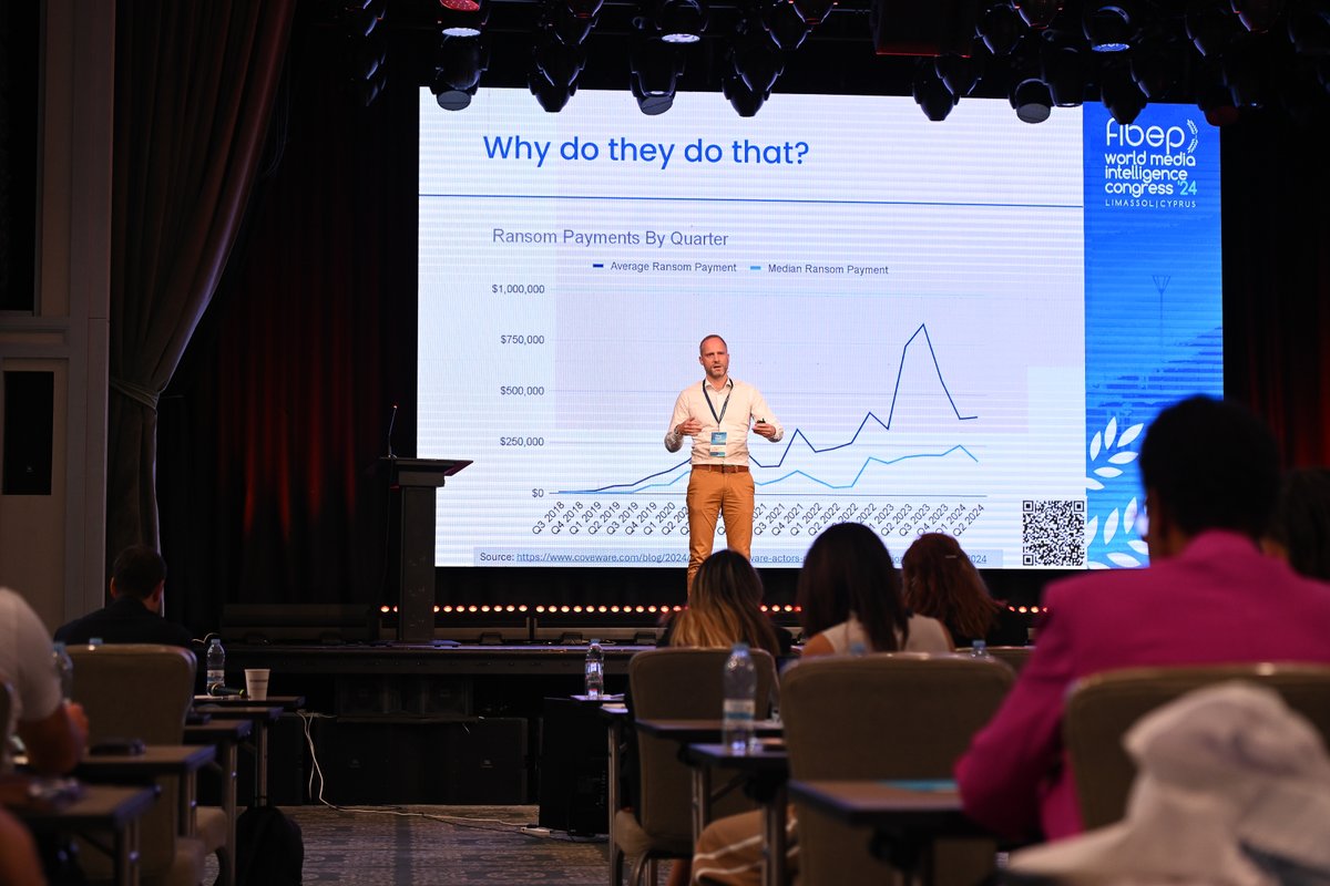 _FIBEP's tweet image. 🛡️ This afternoon at #FIBEP2024, Martin Haller of Patron-IT shared real-world stories from seven years of ransomware incident response. His insights on how attackers operate and how to protect our organizations were invaluable. 🔐 #Cybersecurity #Ransomware #DataSecurity