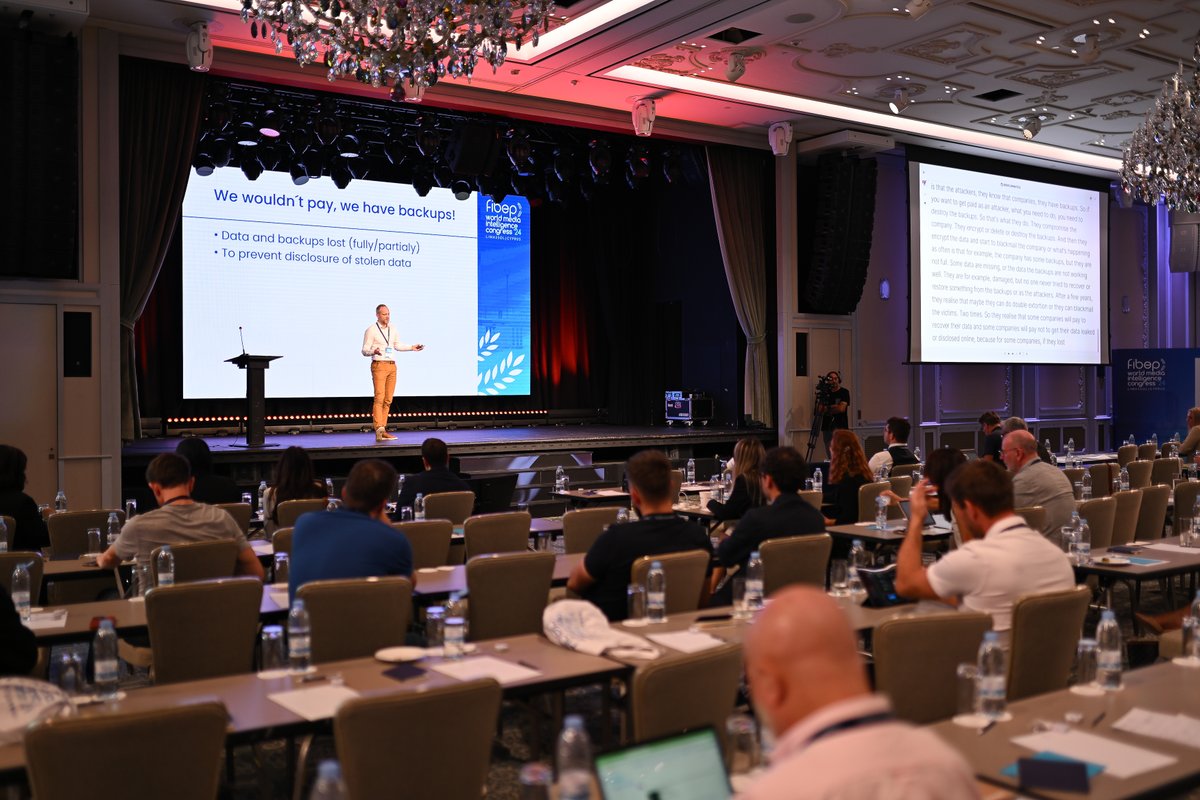 _FIBEP's tweet image. 🛡️ This afternoon at #FIBEP2024, Martin Haller of Patron-IT shared real-world stories from seven years of ransomware incident response. His insights on how attackers operate and how to protect our organizations were invaluable. 🔐 #Cybersecurity #Ransomware #DataSecurity