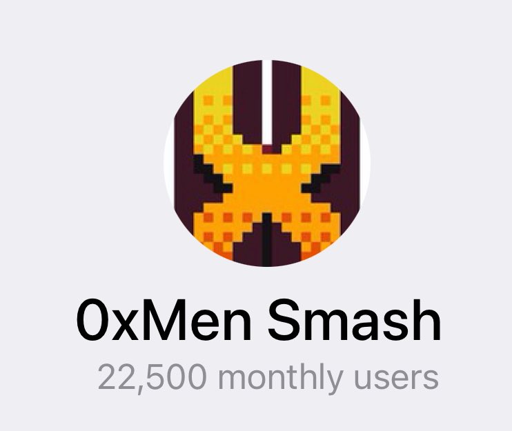0xMen is gearing up to drop soon - get ready to unleash the meme mayhem in pixelated glory 👾

Don’t forget to smash your way to victory in the 0xMen SMASH mini-app

Stack that $SMASH for the ultimate $FIGHT showdown 👊🥊

t.me/smash0xmen_bot