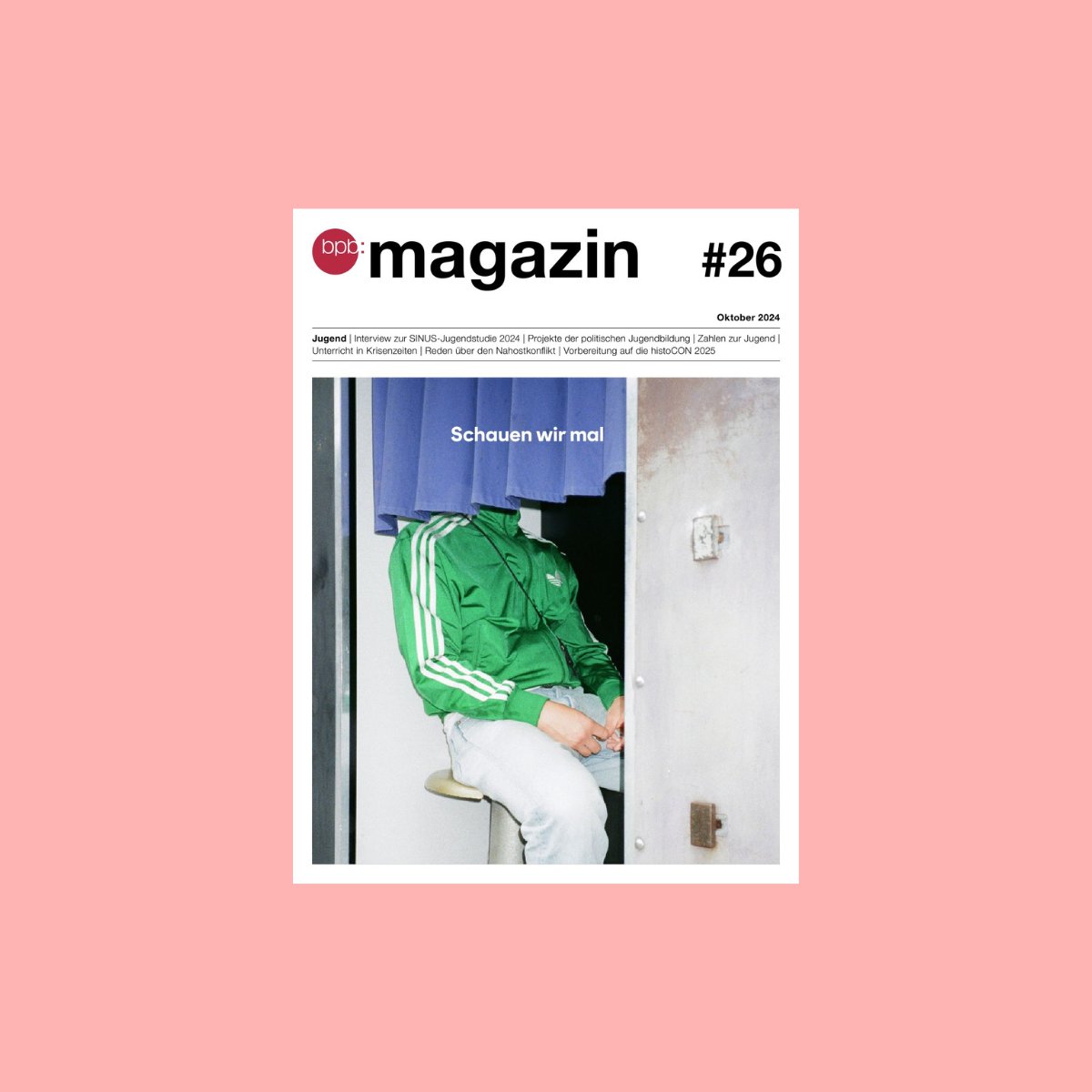 Junge Menschen sind die Zukunft unserer Demokratie. In der neuen Ausgabe des bpb:magazins schauen wir auf die Sorgen und Lebensrealitäten von Jugendlichen, und wie politische Jugendbildung gelingen kann. Kostenfrei bestellen oder abonnieren: bpb.de/553468