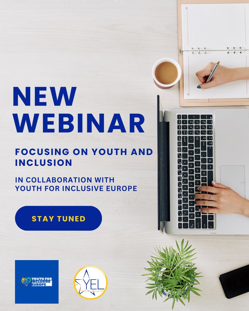 📣 Young European Leadership &amp; Youth for Inclusive Europe are launching a webinar series on youth &amp; inclusion! 🌟 

Join us in late November to explore new ideas on employment, education &amp; more. 

🗓️ Stay tuned for the exact date! 🌍✨ 

#YouthEmpowerment #Inclusion #YoungLeaders