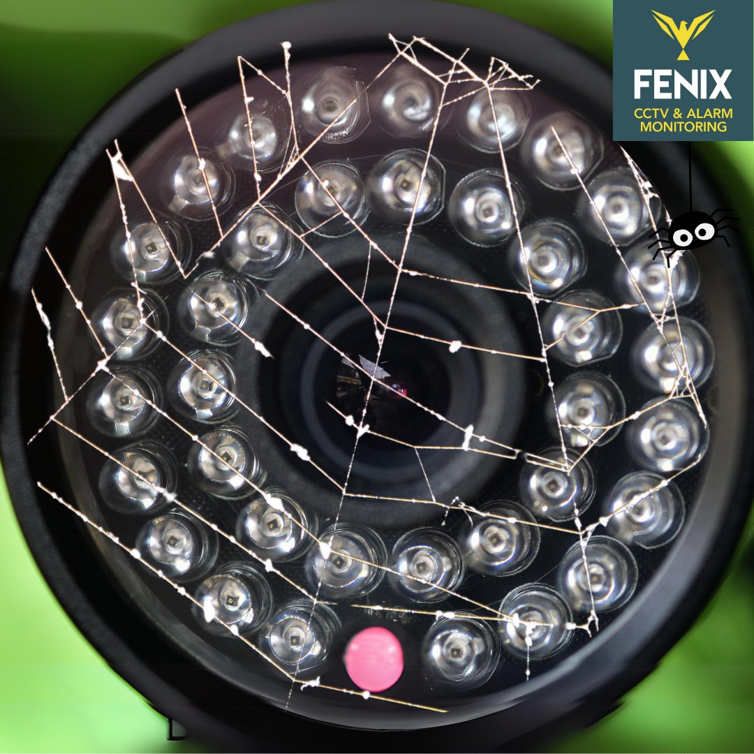 FenixMonitoring (@fenixmonitoring) on Twitter photo Spiders can cause havoc with CCTV at this time of year, consider the following:
⚫Bug repellent such as Spiderex
⚫Use mint scented spray around your camera
⚫Apply lubricant to camera casing
⚫Loop a flea collar around your camera
⚫Sweep Camera areas often - weekly if possible Spiders can cause havoc with CCTV at this time of year, consider the following:
⚫Bug repellent such as Spiderex
⚫Use mint scented spray around your camera
⚫Apply lubricant to camera casing
⚫Loop a flea collar around your camera
⚫Sweep Camera areas often - weekly if possible