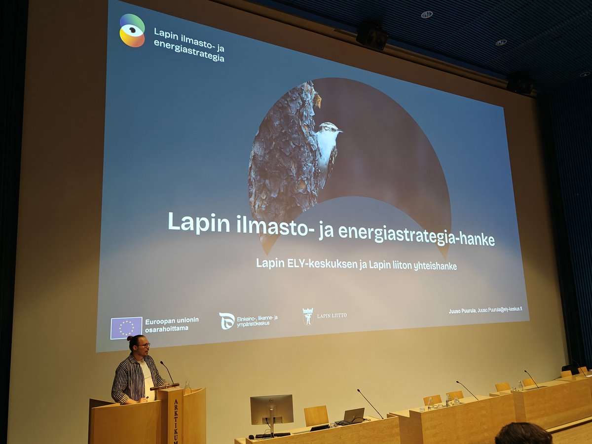 Tänään tärkeitä puheenvuoroja ja keskustelua Lapin ilmasto- ja energiastrategia-hankkeen Kick off-seminaarissa 

#Lappi #ilmastonmuutos #luonto