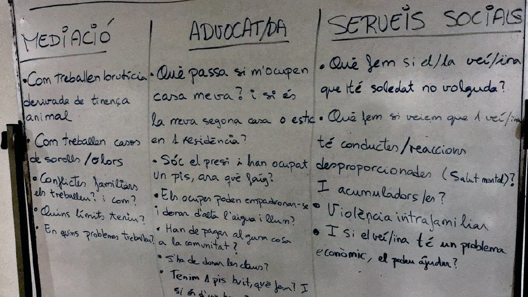assocVINCLE's tweet image. Les companyes del Programa de Suport a les #Comunitats de Veïns i Veïnes de #Mataró organitzen dues vegades l'any aquestes sessions, amb caràcter #participatiu, que esdevenen un espai d'escolta on poder compartir punts de vista, dubtes i bones pràctiques en l'àmbit #comunitari.