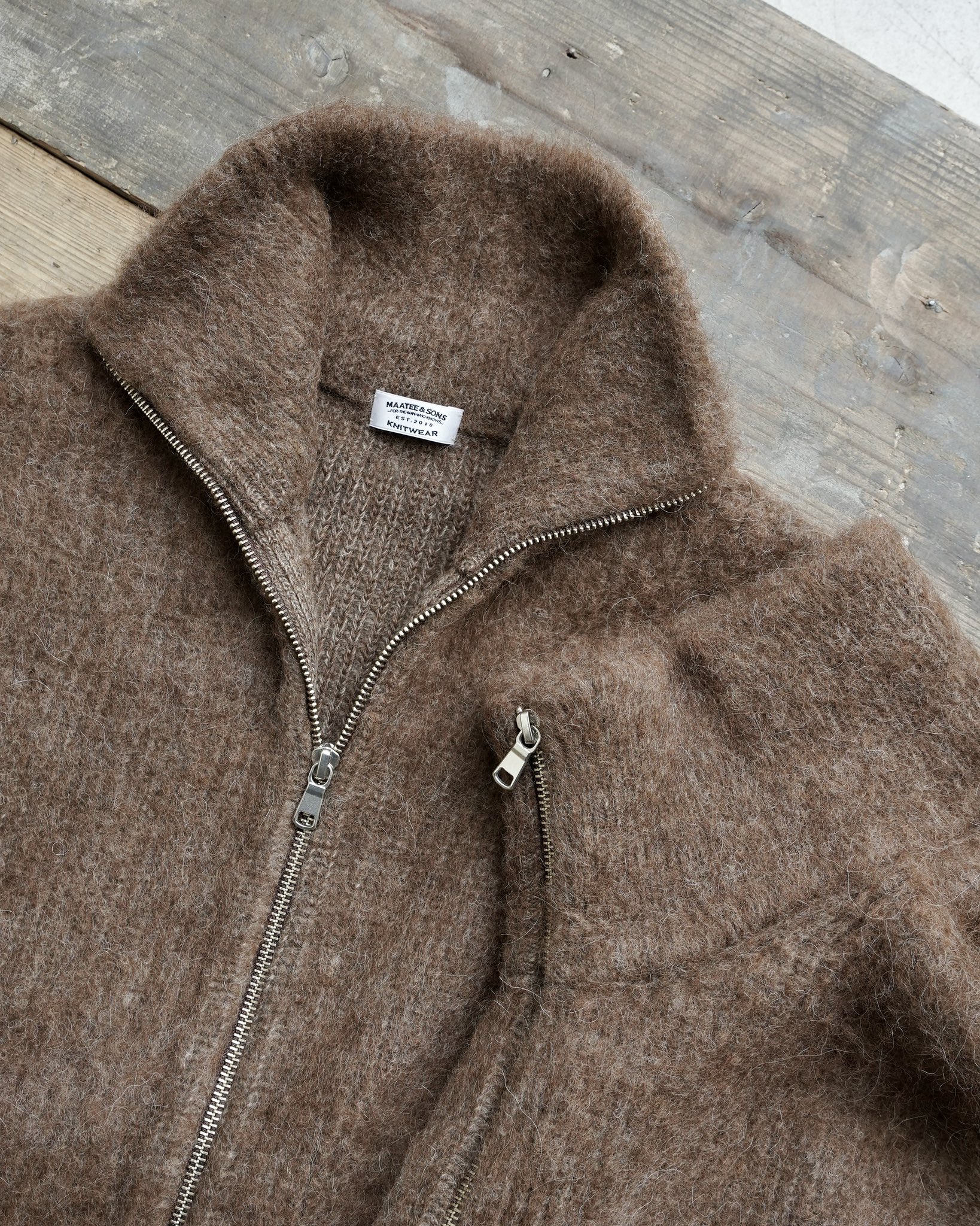 maatee&sons 畦起毛JIP VEST MAATEE&SONS_MEN'S 畦起毛JIPVEST - DIMPLE