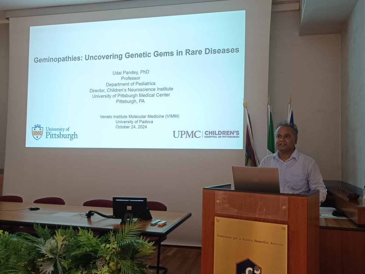 Inizia oggi la serie di seminari scientifici internazionali dei nostri gruppi di ricerca!

Il primo ospite è Udai Pandey (University of Pittsburgh) con un intervento su "Geminopatie e malattie rare". Ogni settimana un nuovo ricercatore internazionale!

#Ricerca #Innovazione