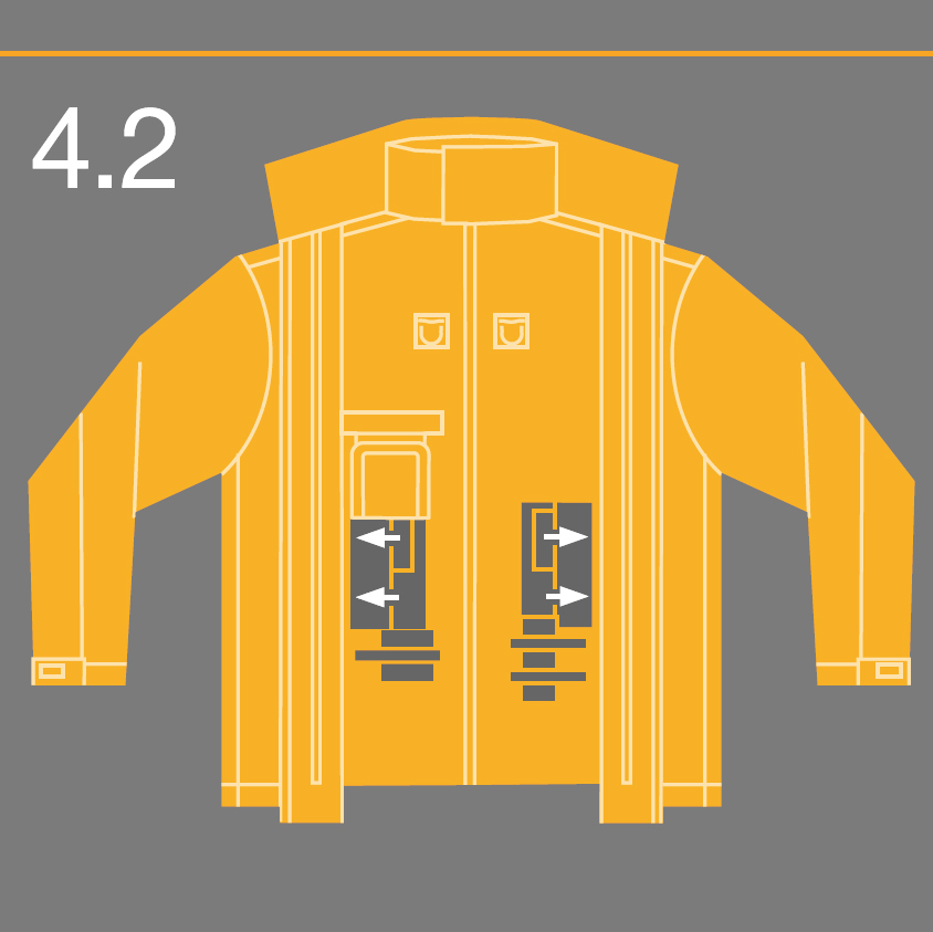 In 2000 Levi’s formed a design research label, the Industrial Clothing Division+ (ICD+) in collaboration with Philips Electronics and Italian designer Massimo Osti. Philips had been focusing their research and development on a project called Philips Wearable Electronics, and the