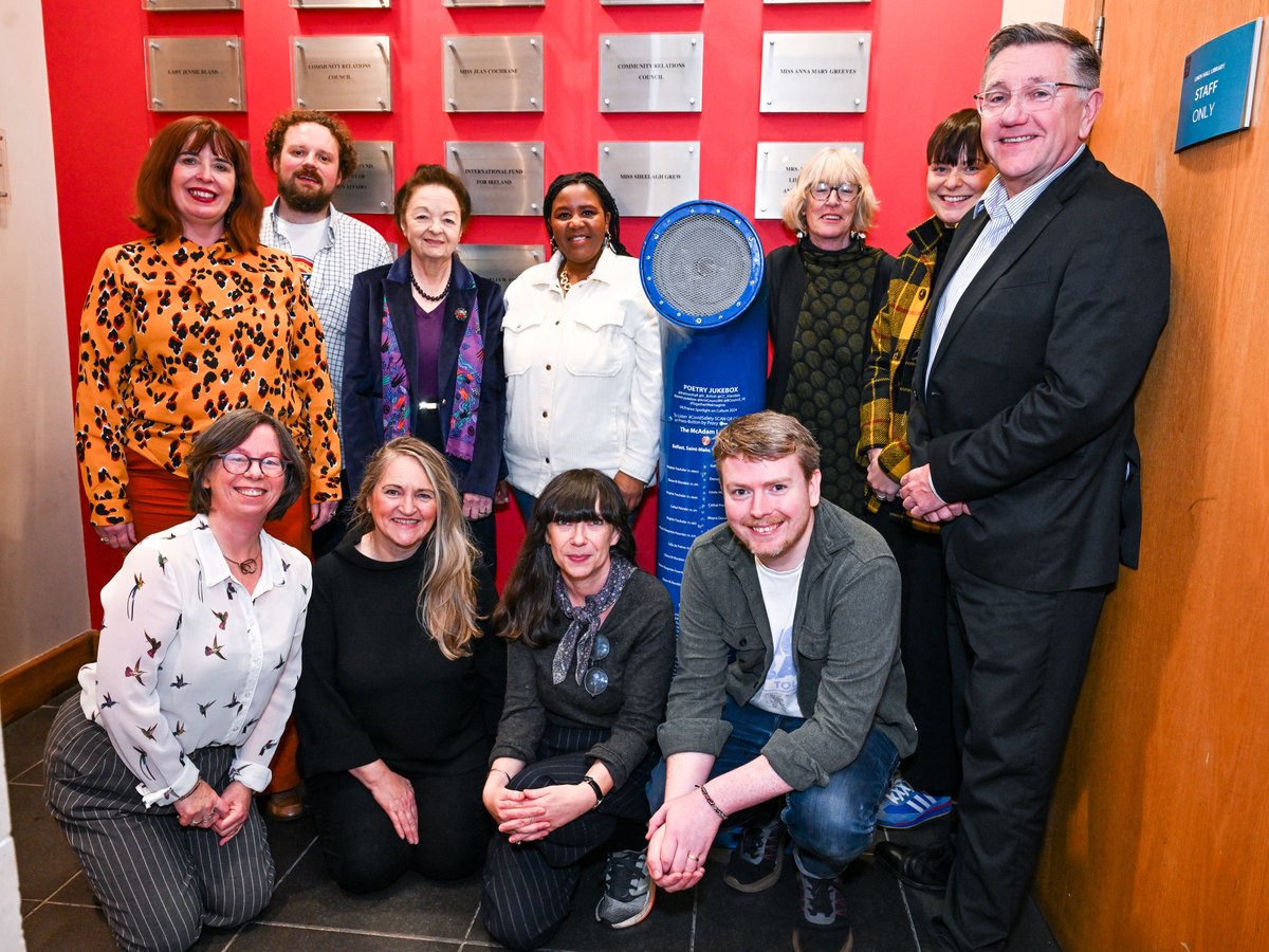 thelinenhall's tweet image. Tuesday was a very special day in the library as we celebrated the launch of the McAdam Lexicon Poetry Jukebox. A huge thank you to our terrific poets, partners and funders and to the wonderfully appreciative audience who helped us celebrate Robert McAdam’s magesterial…