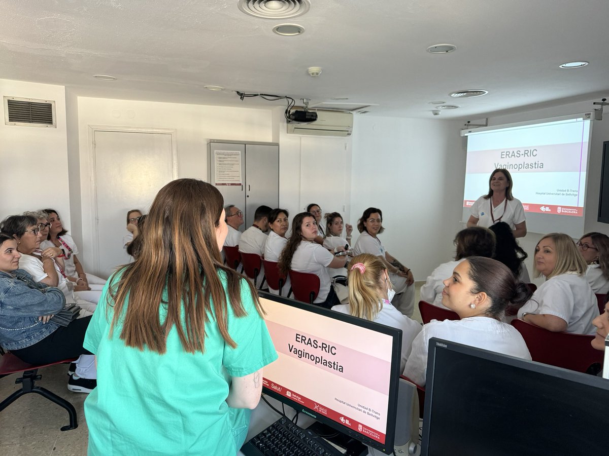 Jose Jerez (@josejerezg) on Twitter photo Sala llena en la sesión formativa que la #EPA de cirugía #trans realiza sobre programa #ERAS en ese proceso. Semana de formación a todos los turnos 🌞 🌓 🏥 del <a href="/hbellvitge/">Hospital Universitari Bellvitge | HUB</a>
<a href="/Ro_sanc/">Rosa M. Sánchez</a> <a href="/queleta4/">Rosa Salvador</a> <a href="/UroHub/">Urologia- Hospital Universitari de Bellvitge</a> et al. #orgullbellvitge #somERAS #HUBERAS Sala llena en la sesión formativa que la #EPA de cirugía #trans realiza sobre programa #ERAS en ese proceso. Semana de formación a todos los turnos 🌞 🌓 🏥 del <a href="/hbellvitge/">Hospital Universitari Bellvitge | HUB</a>
<a href="/Ro_sanc/">Rosa M. Sánchez</a> <a href="/queleta4/">Rosa Salvador</a> <a href="/UroHub/">Urologia- Hospital Universitari de Bellvitge</a> et al. #orgullbellvitge #somERAS #HUBERAS