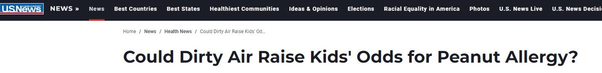 Our Prof Sir Stephen Holgate commented <a href="/RCPhysicians/">Royal College of Physicians</a> that pollution is the greatest environmental risk to health, could this include food allergy according to new evidence <a href="/USNews/">U.S. News & World Report</a>? Still much to learn. 
Want to know more about #allergy? Check our course tiny.cc/allergy.