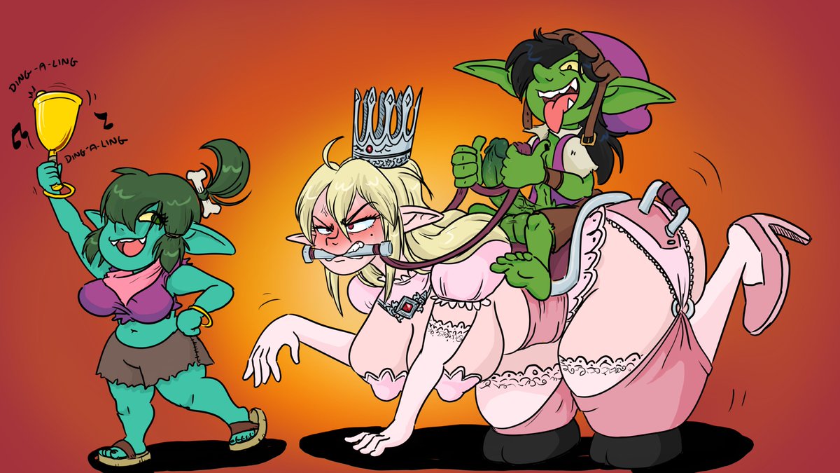 hyliaanan's tweet photo. Gobtober day 3.  Kidnapping/public humiliation or something.

I don't think i'm gonna be able to do more than 4, I underestimated how busy I was going to be this month. https://t.co/vJTuG36CdD