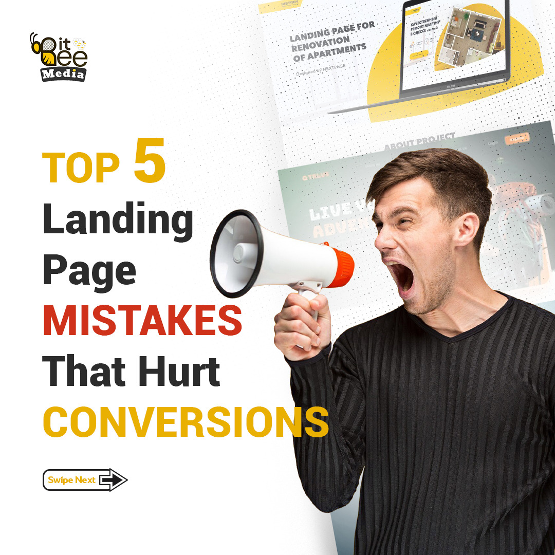 MediaBitbe77897's tweet image. 🚨 Top 5 landing page mistakes hurting your conversions! Swipe to fix them! 💡📉

#OptimizeYourPage  #LandingPageTips #ConversionBoost #BitbeeMedia