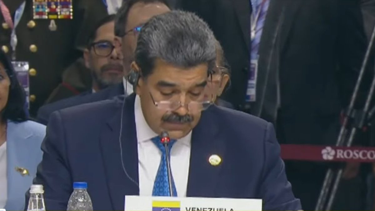 teleSURtv's tweet photo. #ENVIVO| Presidente de #Venezuela, Nicolás Maduro: Un nuevo mundo es posible, los #BRICS es el epicentro del nacimiento y el parto histórico de ese nuevo mundo. Un mundo con valores y principios profundamente humanos. https://t.co/vzdNU3aUfO