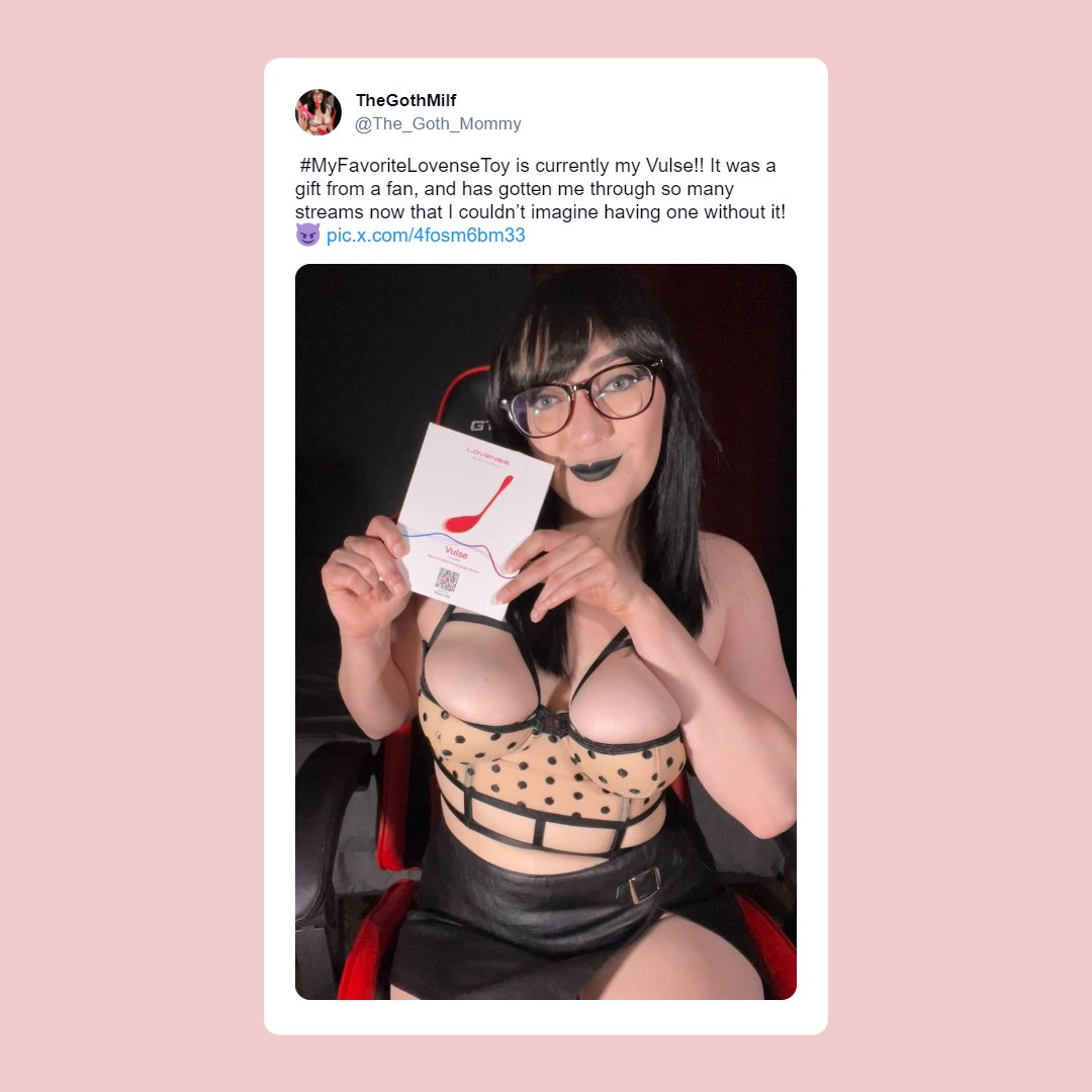 CamModelToys's tweet photo. 🥰Unleash Pleasure with Lovense Vulse: The Ultimate Tip-Activated Thrusting Egg Vibrator for your cam show!💫 Can you handle the thrill of combo thrusts and vibes?

Get yours now: https://t.co/hrOGXF3451

📸@the_goth_mommy

#Lovense #Vulse #CamModelToys https://t.co/trYMLN8Vlo