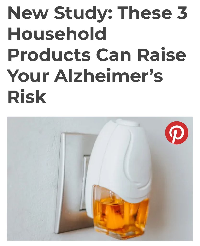erwinloh's tweet image. New research found regularly using #disinfectant cleaners, #airfresheners and anti-caries products, such as #fluoride, to prevent cavities in teeth, may contribute to #cognitivedecline in adults 65 and older.

cell.com/heliyon/fullte…
