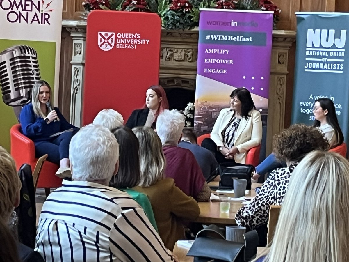 Peter_u105's tweet image. Great to be at @WIMBelfast event today @QUBelfast. Delighted @U105radio can support this event. Also here as chair of @radioacademy NI branch. 
Inspirational conversations from friends, colleagues and some fascinating new voices. #WIMBelfast