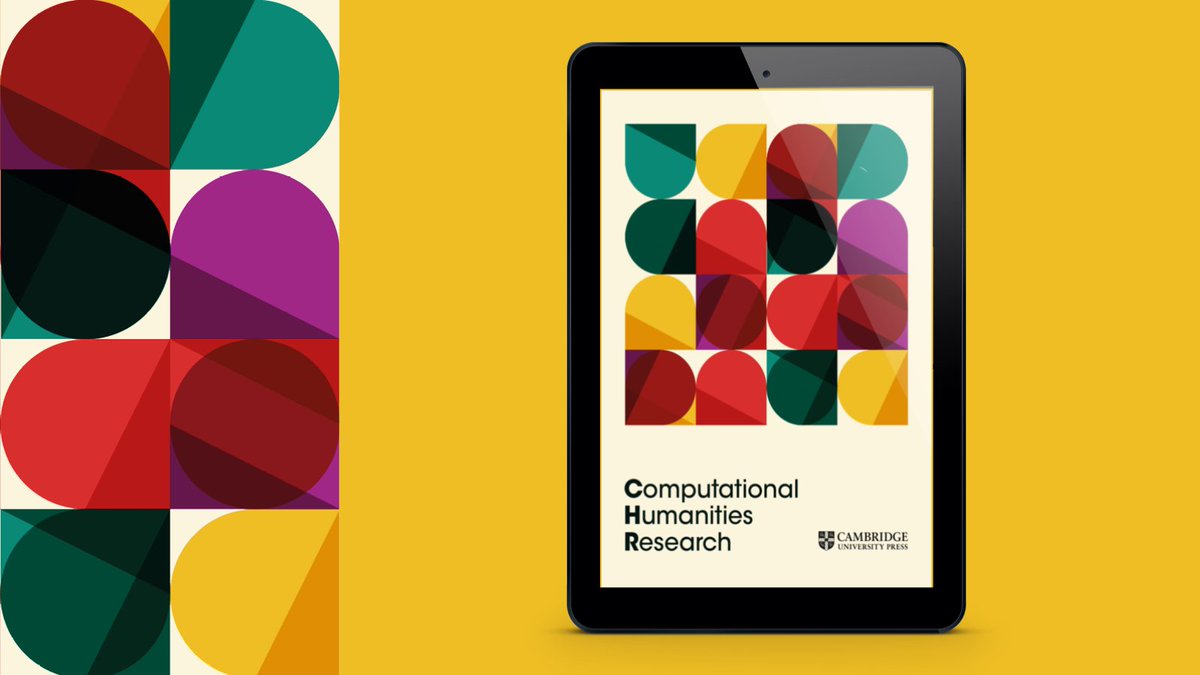 CambUP_LangLing's tweet photo. 'Computational Humanities Research' (#CHR) is a brand new #openaccess journal from #Cambridge and the official journal of @CompHumResearch. Find out more, sign up for #alerts, submit your #research! ▶️ https://t.co/UvJP9cGNZs
#OAWeek
#CUPOAWeek
@CambridgeUP https://t.co/C9UF0b4p1K