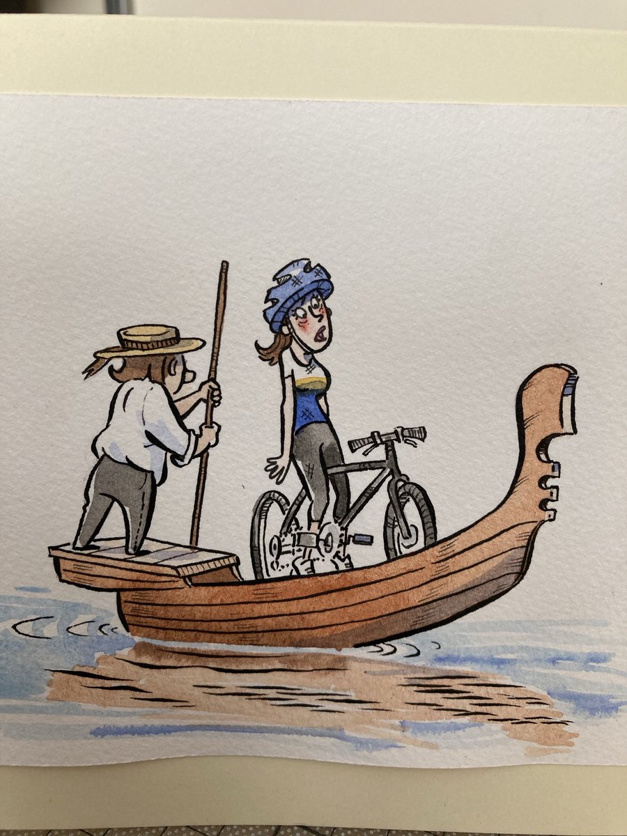 My wife rode to Venice once