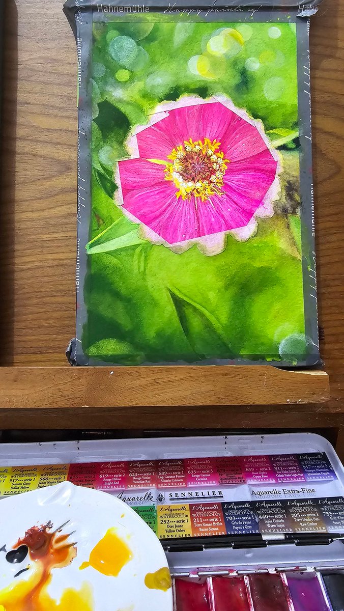 #watercolorpainting on process