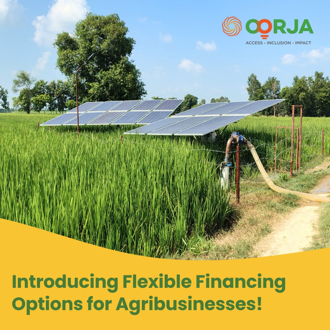 🌱 Boost your agribusiness with Oorja's Fixed Monthly Instalments (FMI) model! Install solar irrigation with no large upfront cost. 🌞🚜💧 Grow sustainably, save costs, and go green!

📞Call us today at (+91) 97764 63410 to get started!