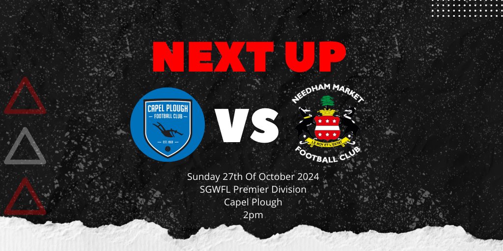 NMFCWomen's tweet image. DEVS TRAVEL TO CAPEL 🔴⚽️

📆   Sunday 27th Of October 2024

🆚   Capel Plough 

🏟   Capel Plough FC 

⏱   2pm  

🏆   SGWFL Premier Division 

#NMFCWomen