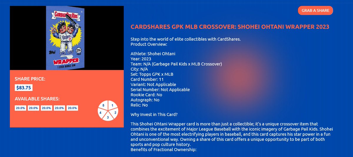 MyCardShares's tweet photo. What’s new? 

We've added more cards and expanded details for each listing! 

Plus, we’re enhancing the user experience and have requested a ‘No Action’ letter from the SEC to ensure compliance. 

Stay tuned for more updates! #CardShares #Collectibles https://t.co/eRFUYkthoX
